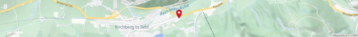 Map representation of the location for Sonnberg-Apotheke in 6365 Kirchberg in Tirol